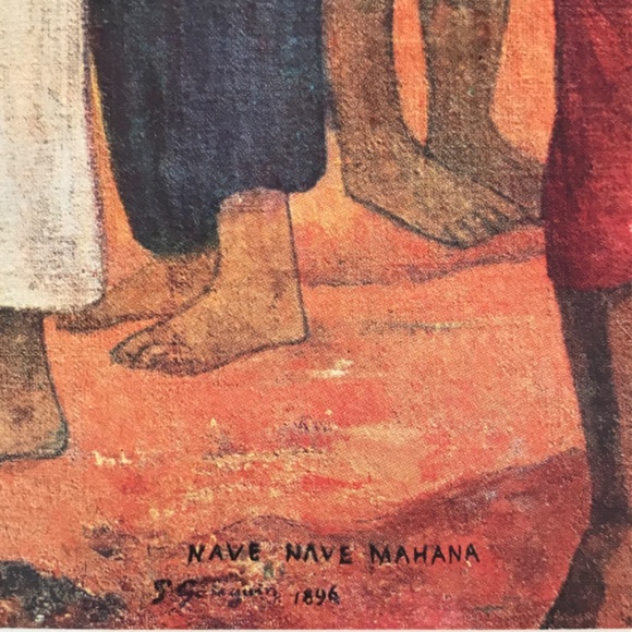 Nava Nava Mahana (Sun Magic) by Paul Gaugin Color Plate Albert Skira Collection - Picture 4 of 7